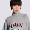 Bedrucktes Fleece-Sweatshirt Bedrucktes Fleece-Sweatshirt