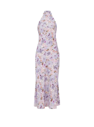 Bedrucktes Kleid mit Mohnblumenmuster
