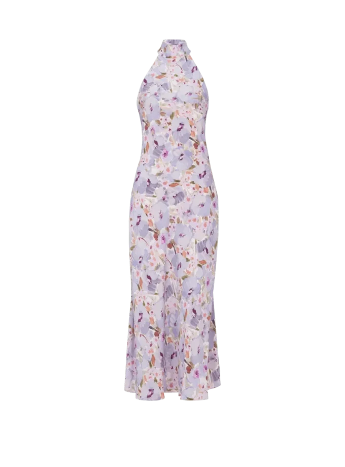 Bedrucktes Kleid mit Mohnblumenmuster