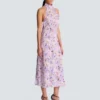 Bedrucktes Kleid mit Mohnblumenmuster
