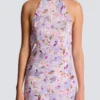 Bedrucktes Kleid mit Mohnblumenmuster