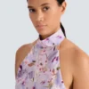 Bedrucktes Kleid mit Mohnblumenmuster