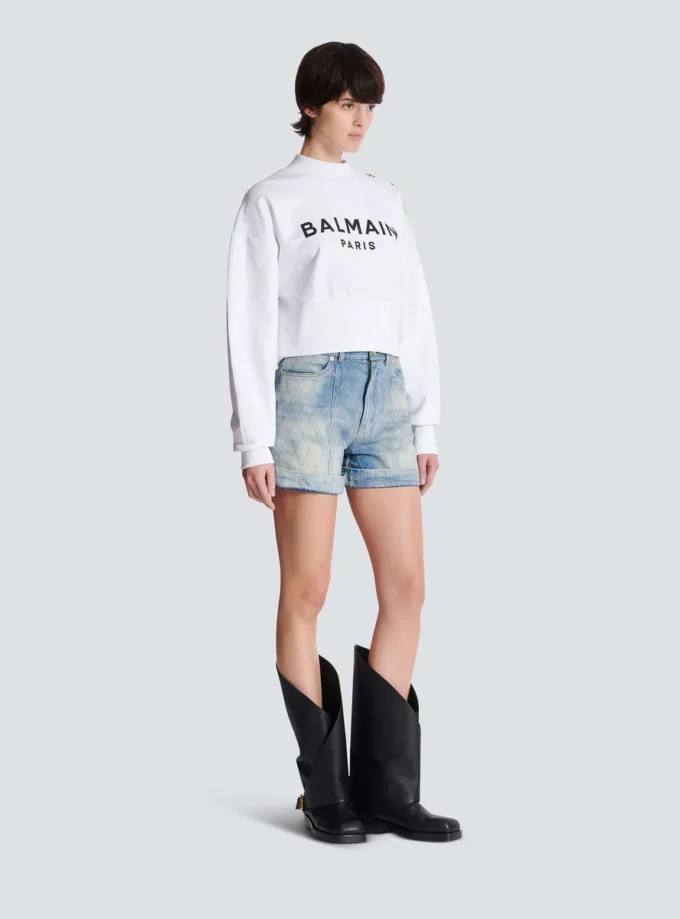 Bedrucktes Sweatshirt von Balmain Paris Bedrucktes Sweatshirt von Balmain Paris