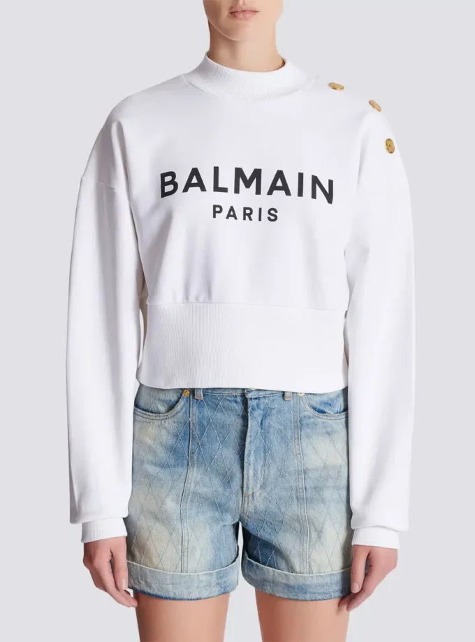 Bedrucktes Sweatshirt von Balmain Paris Bedrucktes Sweatshirt von Balmain Paris