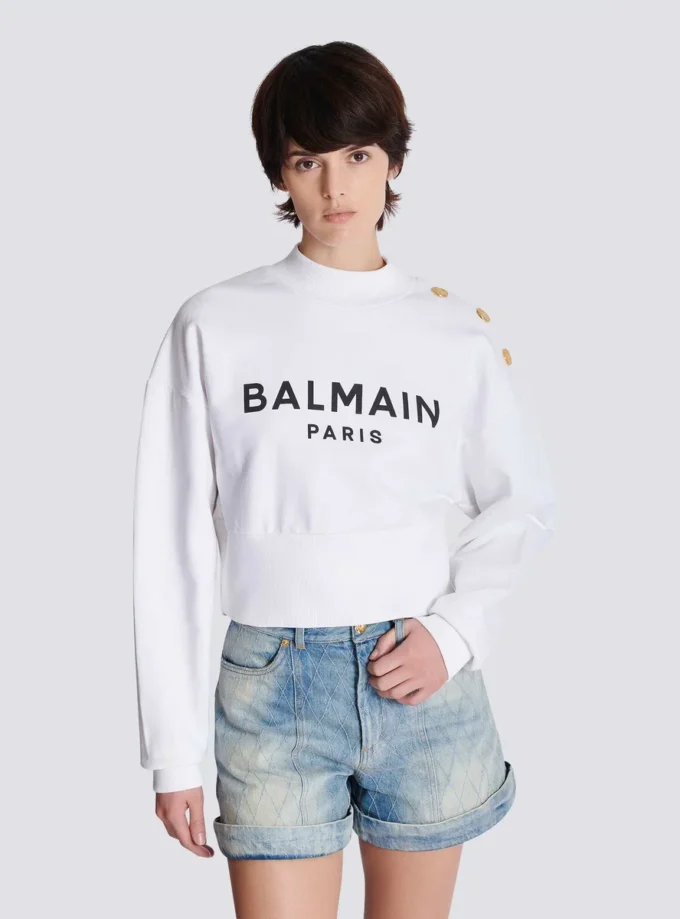 Bedrucktes Sweatshirt von Balmain Paris Bedrucktes Sweatshirt von Balmain Paris