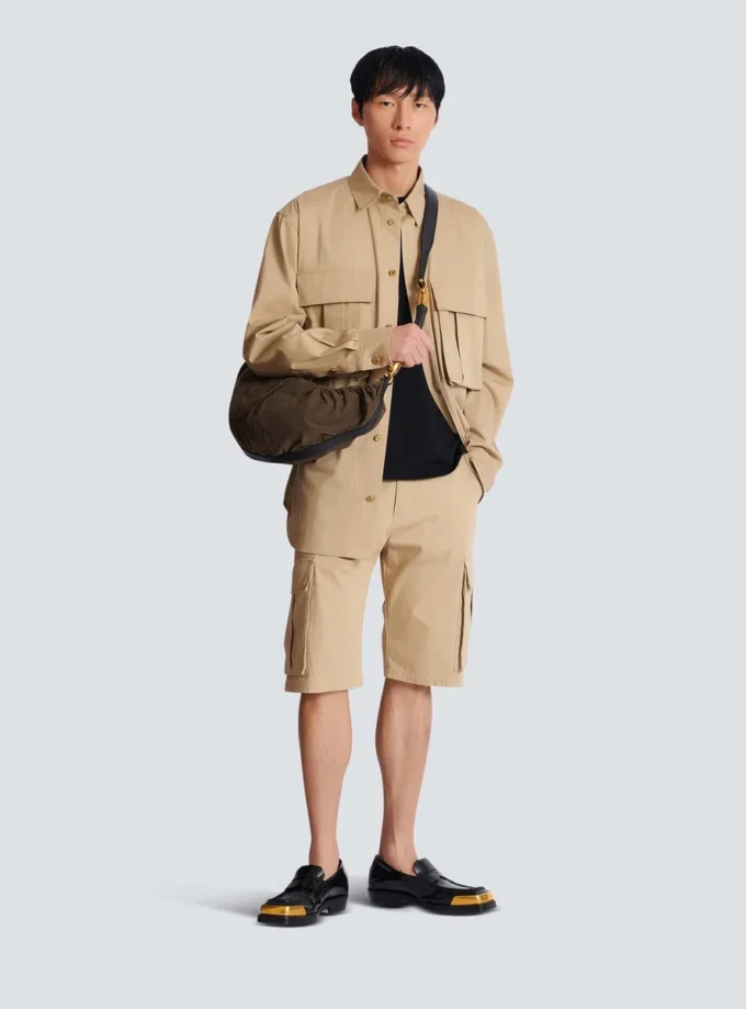 Bermudashorts aus Baumwoll-Canvas Bermudashorts aus Baumwoll-Canvas