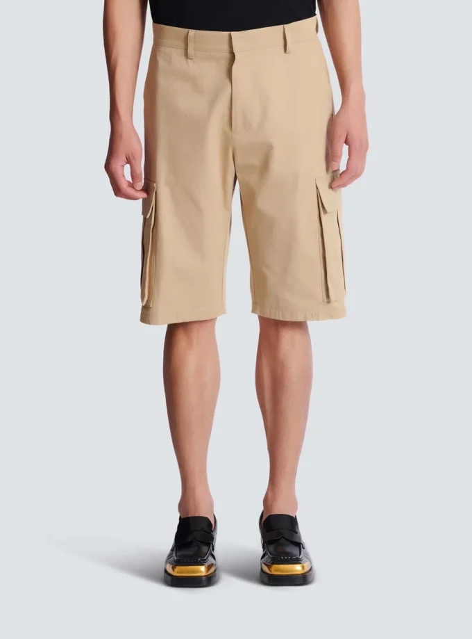 Bermudashorts aus Baumwoll-Canvas Bermudashorts aus Baumwoll-Canvas