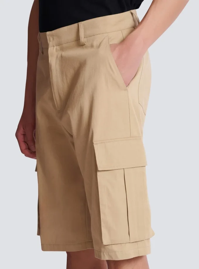 Bermudashorts aus Baumwoll-Canvas Bermudashorts aus Baumwoll-Canvas