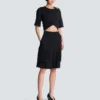 Bermudashorts aus Grain-de-Poudre-Wolle