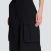 Bermudashorts aus Grain-de-Poudre-Wolle