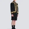 Bestickte Bomberjacke aus Cupro Bestickte Bomberjacke aus Cupro
