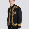 Bestickte Bomberjacke aus Cupro Bestickte Bomberjacke aus Cupro