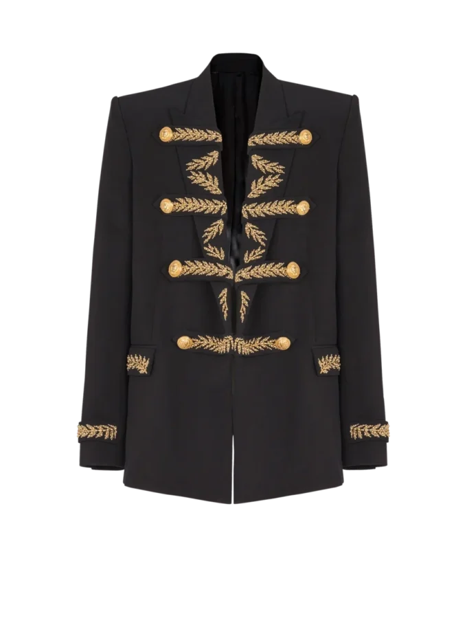 Bestickte Crêpe-Jacke Bestickte Crêpe-Jacke
