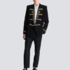 Bestickte Crêpe-Jacke Bestickte Crêpe-Jacke