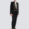 Bestickte Crêpe-Jacke Bestickte Crêpe-Jacke
