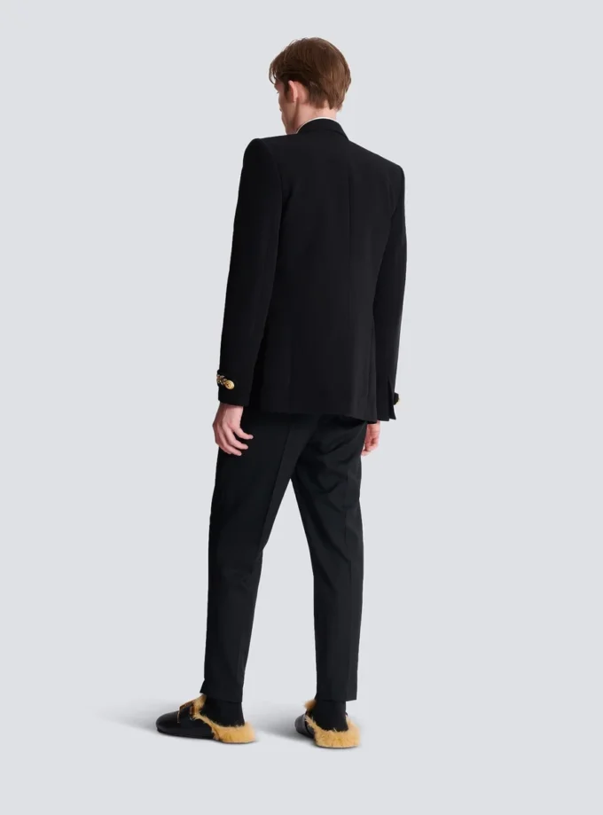 Bestickte Crêpe-Jacke Bestickte Crêpe-Jacke