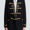 Bestickte Crêpe-Jacke Bestickte Crêpe-Jacke