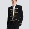 Bestickte Crêpe-Jacke Bestickte Crêpe-Jacke