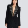Bestickte Jacke mit 6 Knöpfen Bestickte Jacke mit 6 Knöpfen