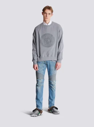 Besticktes Balmain Médaille Sweatshirt