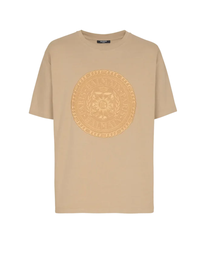 Besticktes Balmain Médaille T-Shirt Besticktes Balmain Médaille T-Shirt