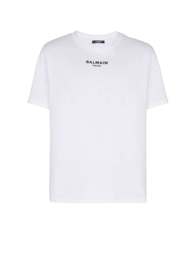 Besticktes Balmain Paris T-Shirt Besticktes Balmain Paris T-Shirt