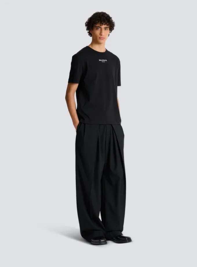 Besticktes Balmain Paris T-Shirt Besticktes Balmain Paris T-Shirt