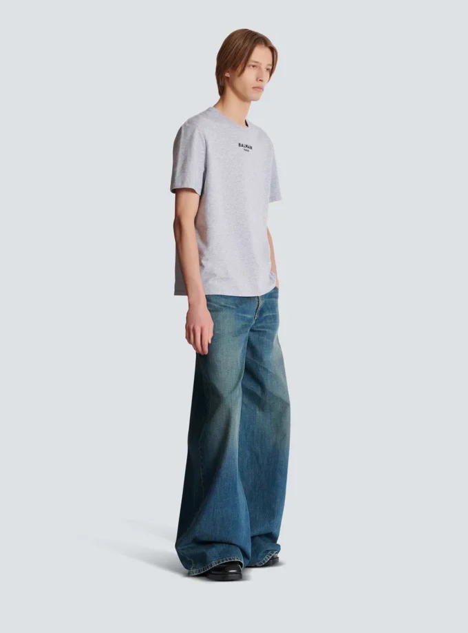 Besticktes Balmain Paris T-Shirt