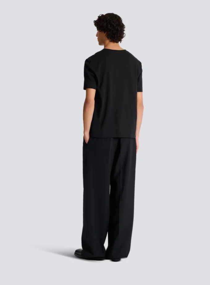 Besticktes Balmain Paris T-Shirt Besticktes Balmain Paris T-Shirt