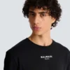 Besticktes Balmain Paris T-Shirt Besticktes Balmain Paris T-Shirt