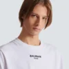 Besticktes Balmain Paris T-Shirt Besticktes Balmain Paris T-Shirt