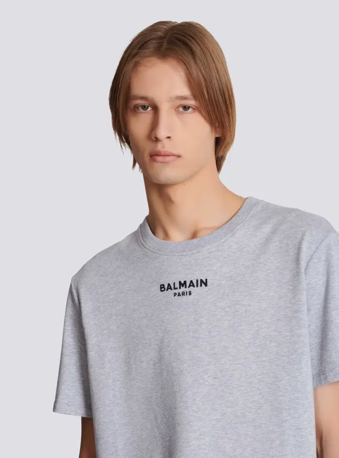 Besticktes Balmain Paris T-Shirt