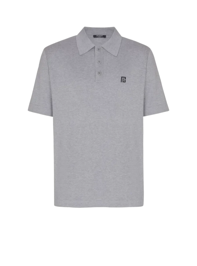 Besticktes Baumwoll-Polohemd