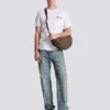Besticktes T-Shirt mit Balmain-Signatur Besticktes T-Shirt mit Balmain-Signatur