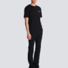 Besticktes T-Shirt mit Balmain-Signatur Besticktes T-Shirt mit Balmain-Signatur