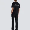 Besticktes T-Shirt mit Balmain-Signatur Besticktes T-Shirt mit Balmain-Signatur