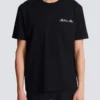 Besticktes T-Shirt mit Balmain-Signatur Besticktes T-Shirt mit Balmain-Signatur