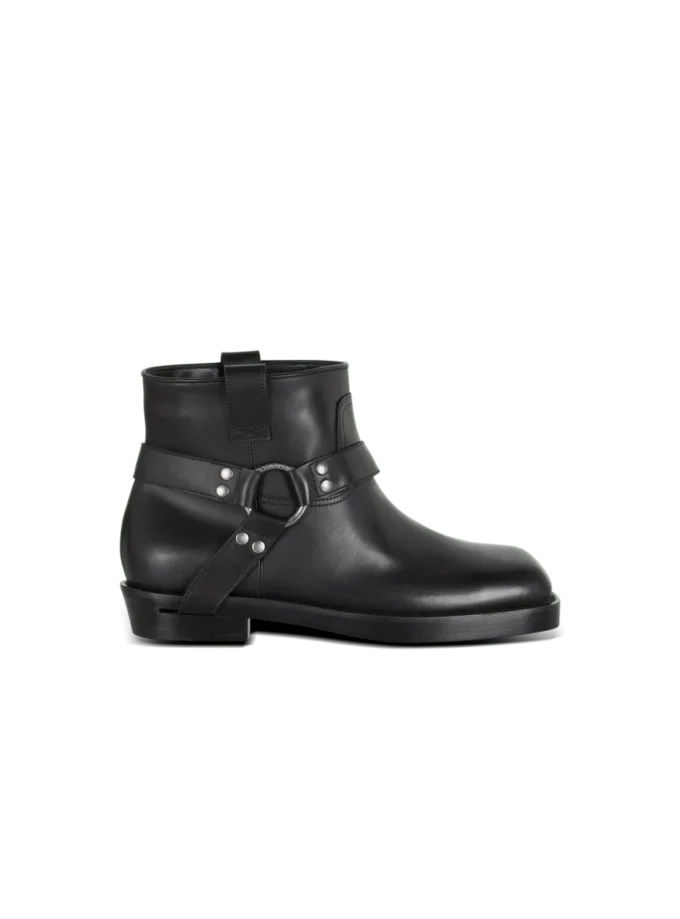 Biker-Stiefeletten aus Kalbsleder