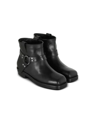 Biker-Stiefeletten aus Kalbsleder