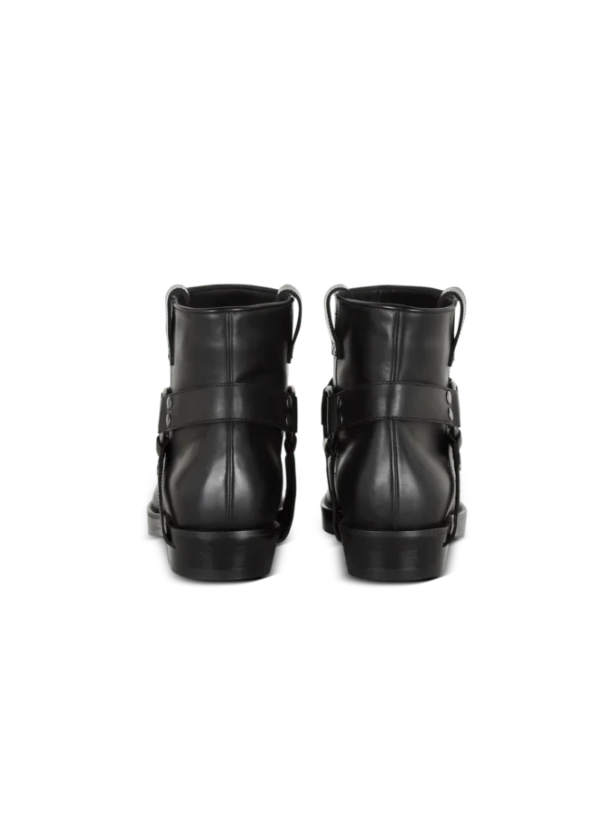 Biker-Stiefeletten aus Kalbsleder