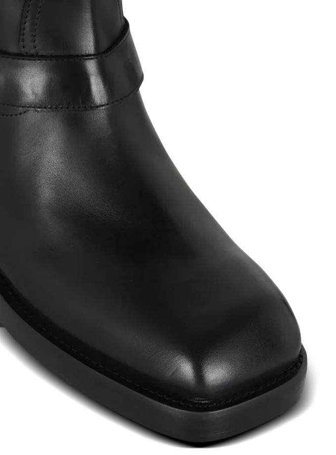 Biker-Stiefeletten aus Kalbsleder