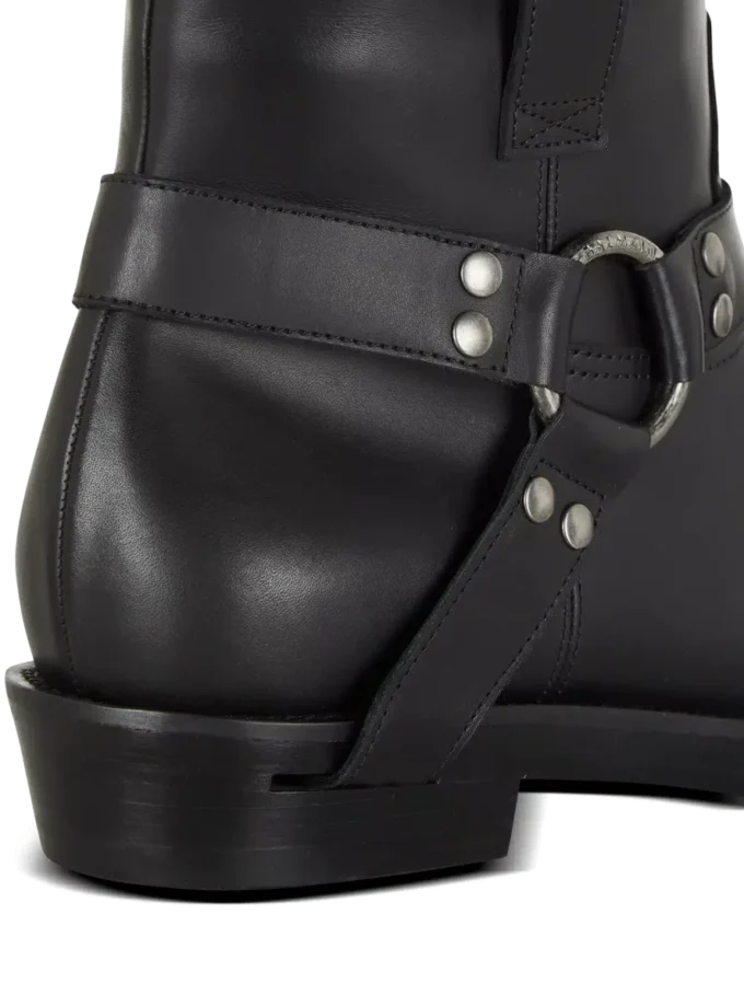 Biker-Stiefeletten aus Kalbsleder