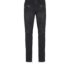 Bikerjeans aus schwarzem Vintage-Denim Bikerjeans aus schwarzem Vintage-Denim