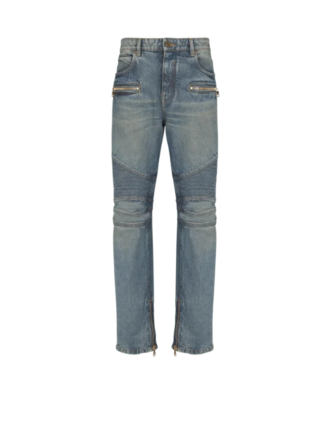 Bikerjeans aus Vintage-Denim Bikerjeans aus Vintage-Denim