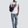 Bikerjeans aus Vintage-Denim Bikerjeans aus Vintage-Denim