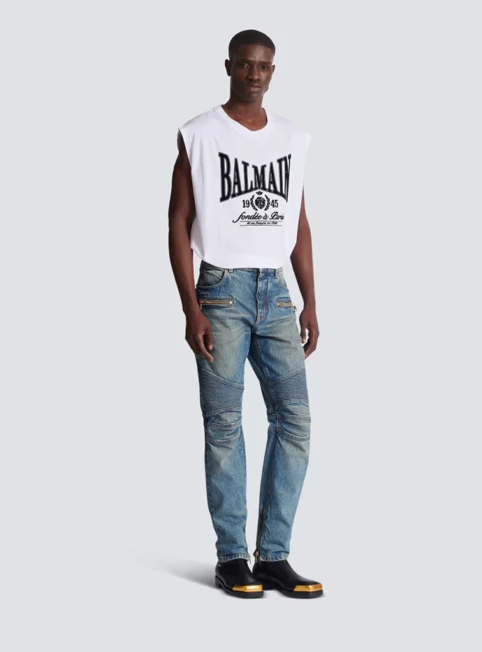Bikerjeans aus Vintage-Denim Bikerjeans aus Vintage-Denim