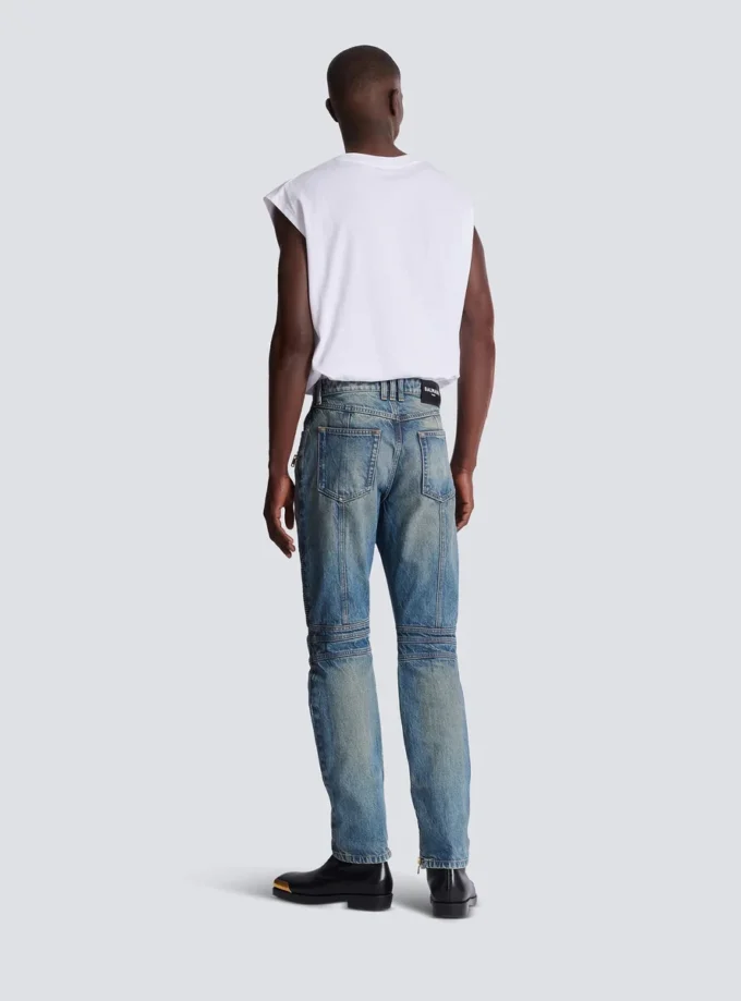Bikerjeans aus Vintage-Denim Bikerjeans aus Vintage-Denim