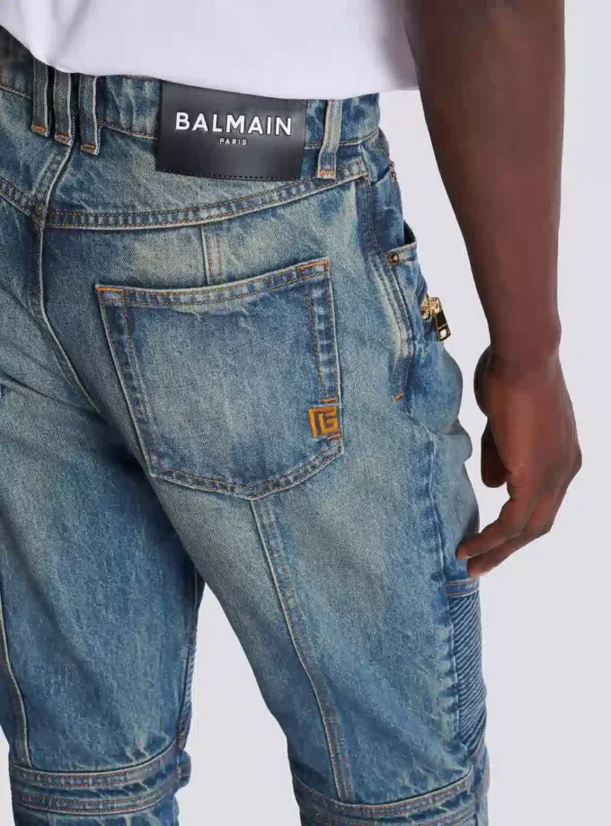 Bikerjeans aus Vintage-Denim Bikerjeans aus Vintage-Denim