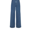 Blaue Jeans mit weitem Bein Blaue Jeans mit weitem Bein