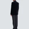 Blazer aus Samt und Satin mit 1 Knopf Blazer aus Samt und Satin mit 1 Knopf